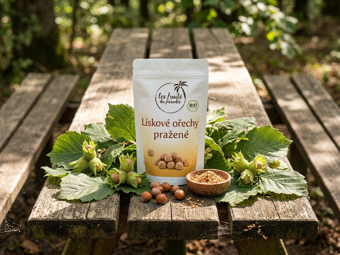 Lískové ořechy natural pražené BIO 1 kg LES FRUITS DU PARADIS