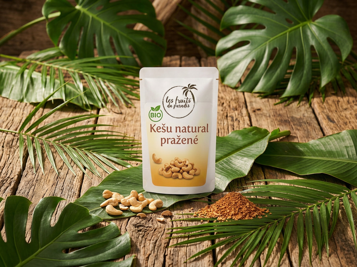 Kešu pražené nesolené BIO 1 kg LES FRUITS DU PARADIS