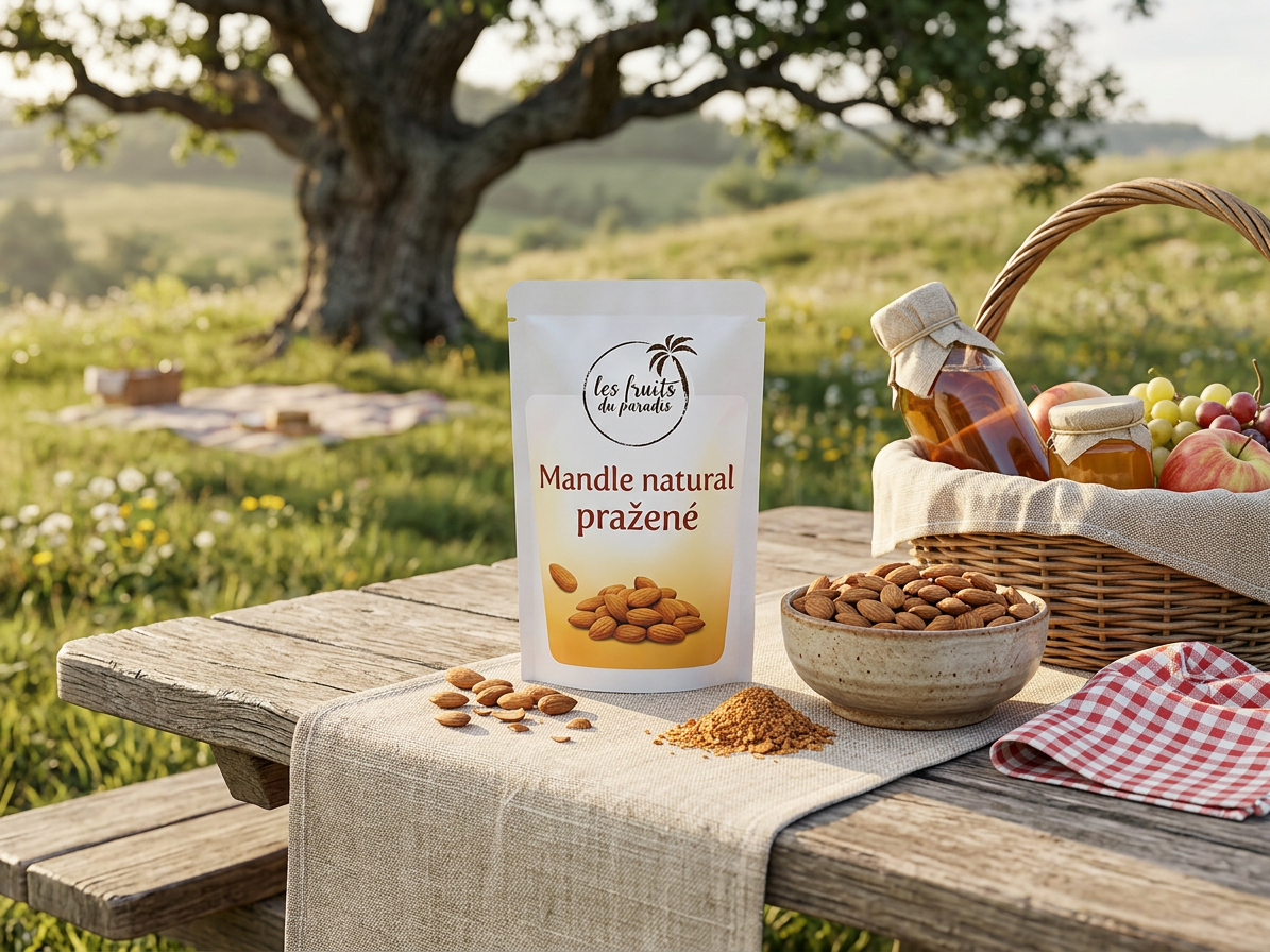 Mandle natural pražené CZ 500 g LES FRUITS DU PARADIS