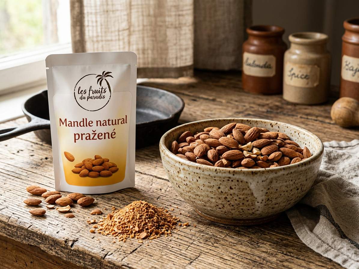 Mandle natural pražené CZ 200 g LES FRUITS DU PARADIS