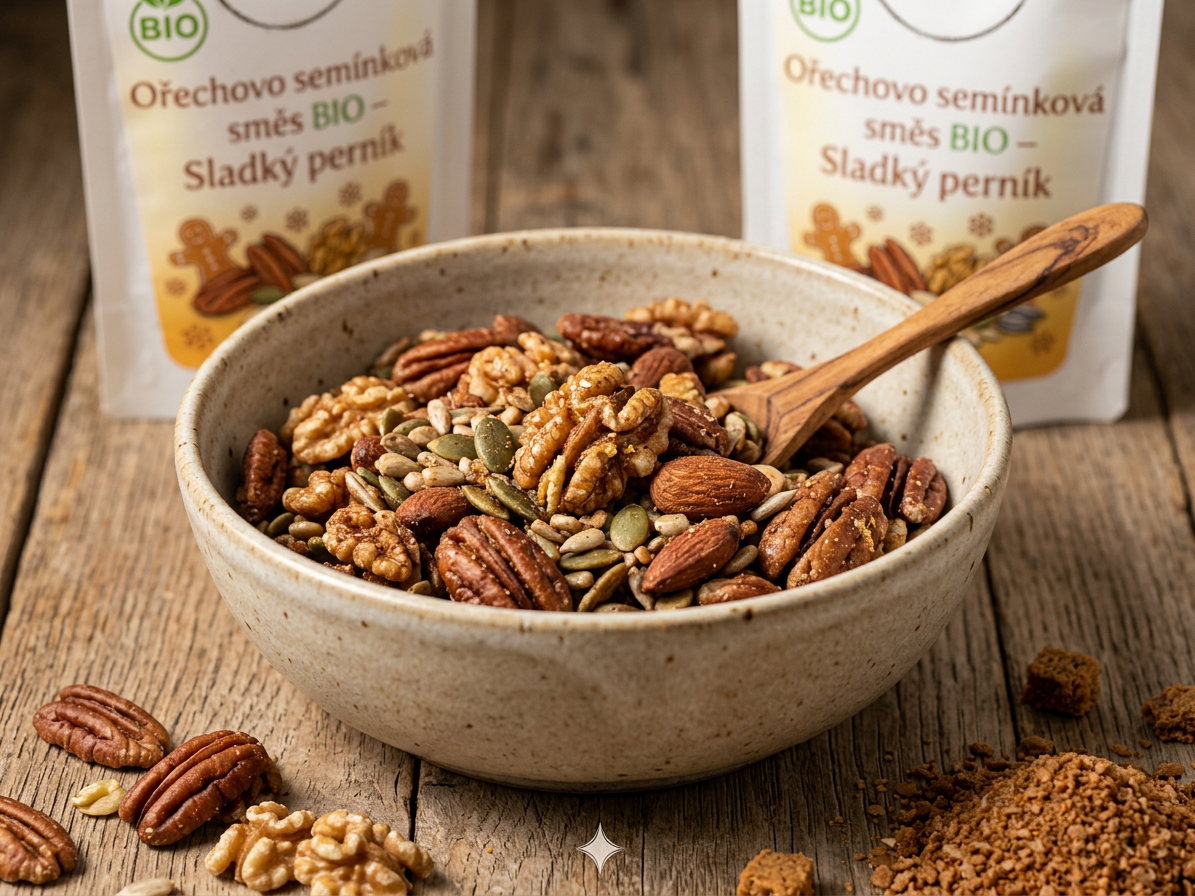Ořechovo semínková směs BIO – Sladký perník 300 g LES FRUITS DU PARADIS