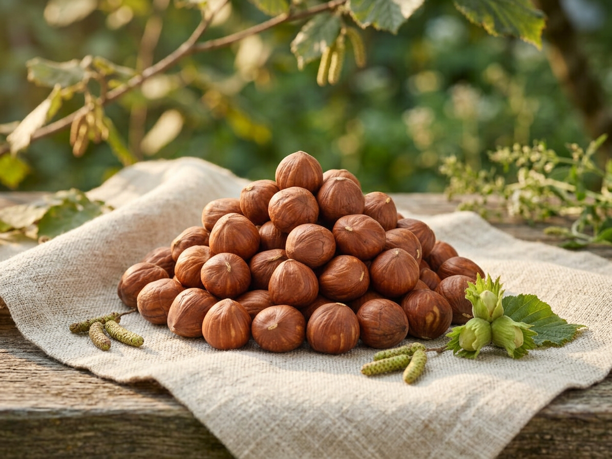 Lískové ořechy natural pražené BIO 20 kg LES FRUITS DU PARADIS