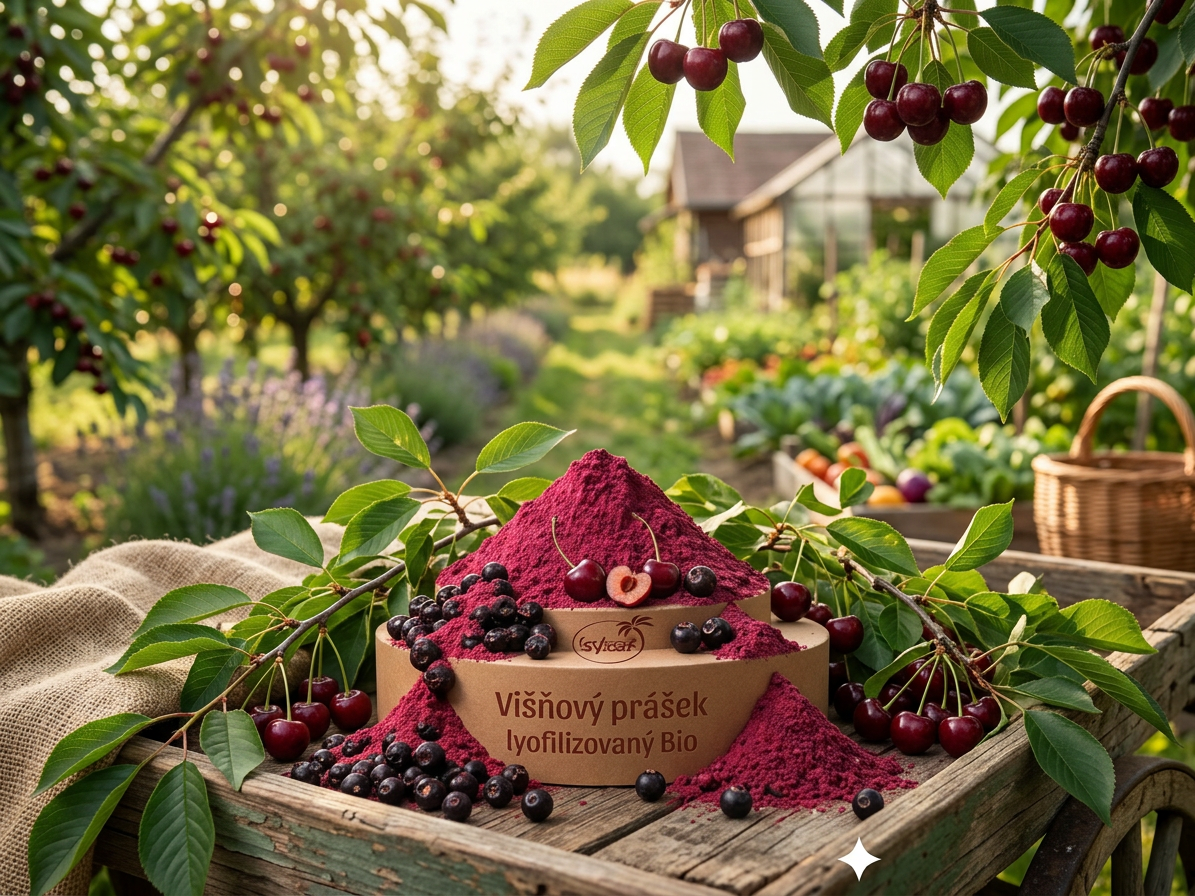 Višně lyofilizovaný prášek BIO 10 kg LES FRUITS DU PARADIS
