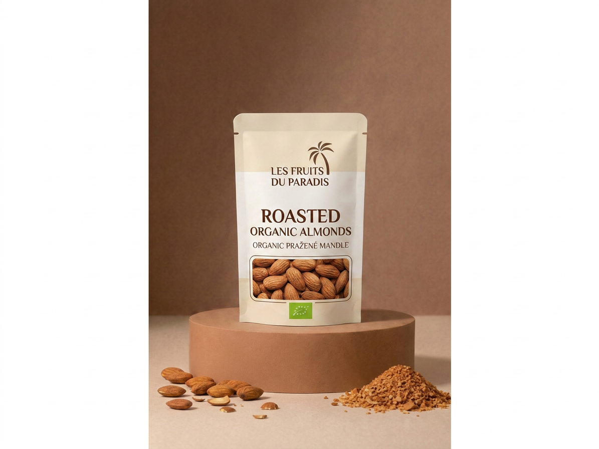 Mandle natural pražené BIO 500 g LES FRUITS DU PARADIS