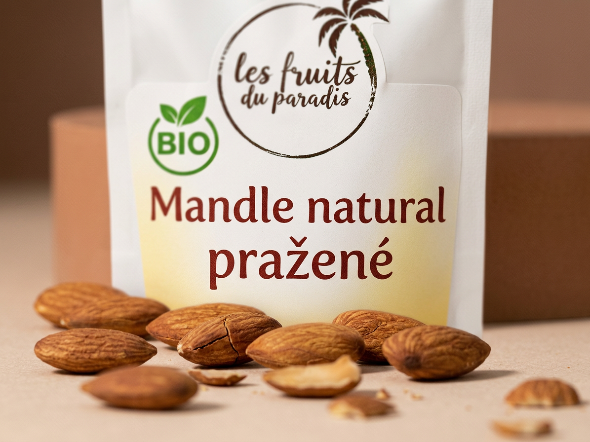 Mandle natural pražené BIO 3 kg LES FRUITS DU PARADIS