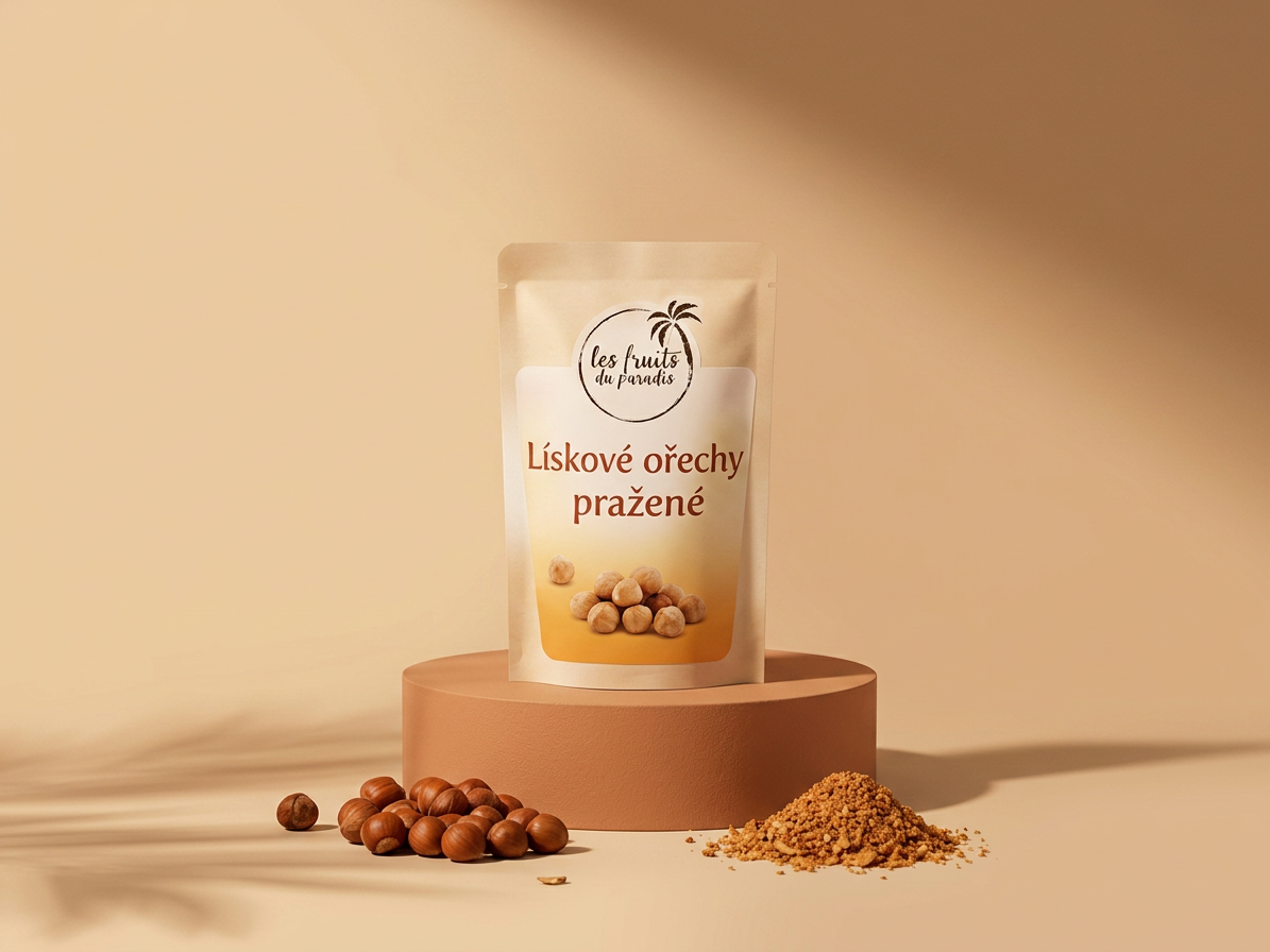Lískové ořechy blanšované pražené CZ 1 kg LES FRUITS DU PARADIS
