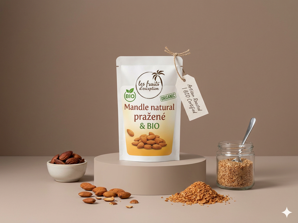 Mandle natural pražené BIO 200 g LES FRUITS DU PARADIS