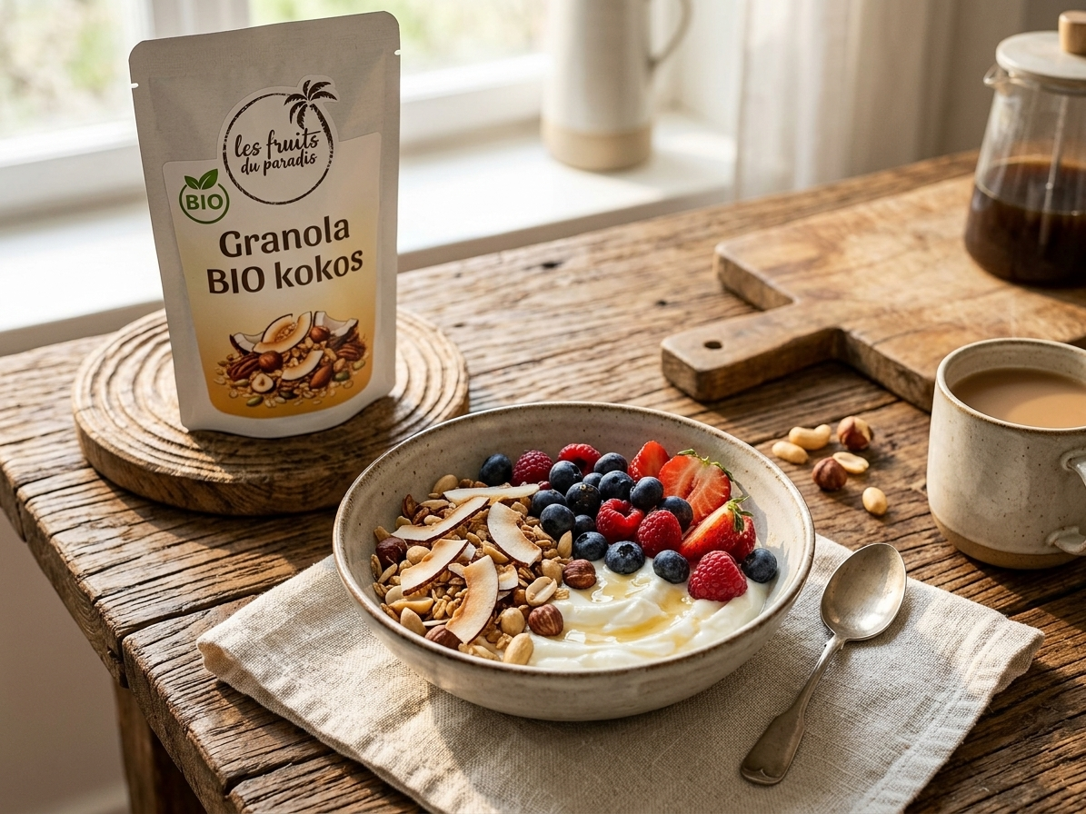 Kokosová granola BIO 300 g LES FRUITS DU PARADIS