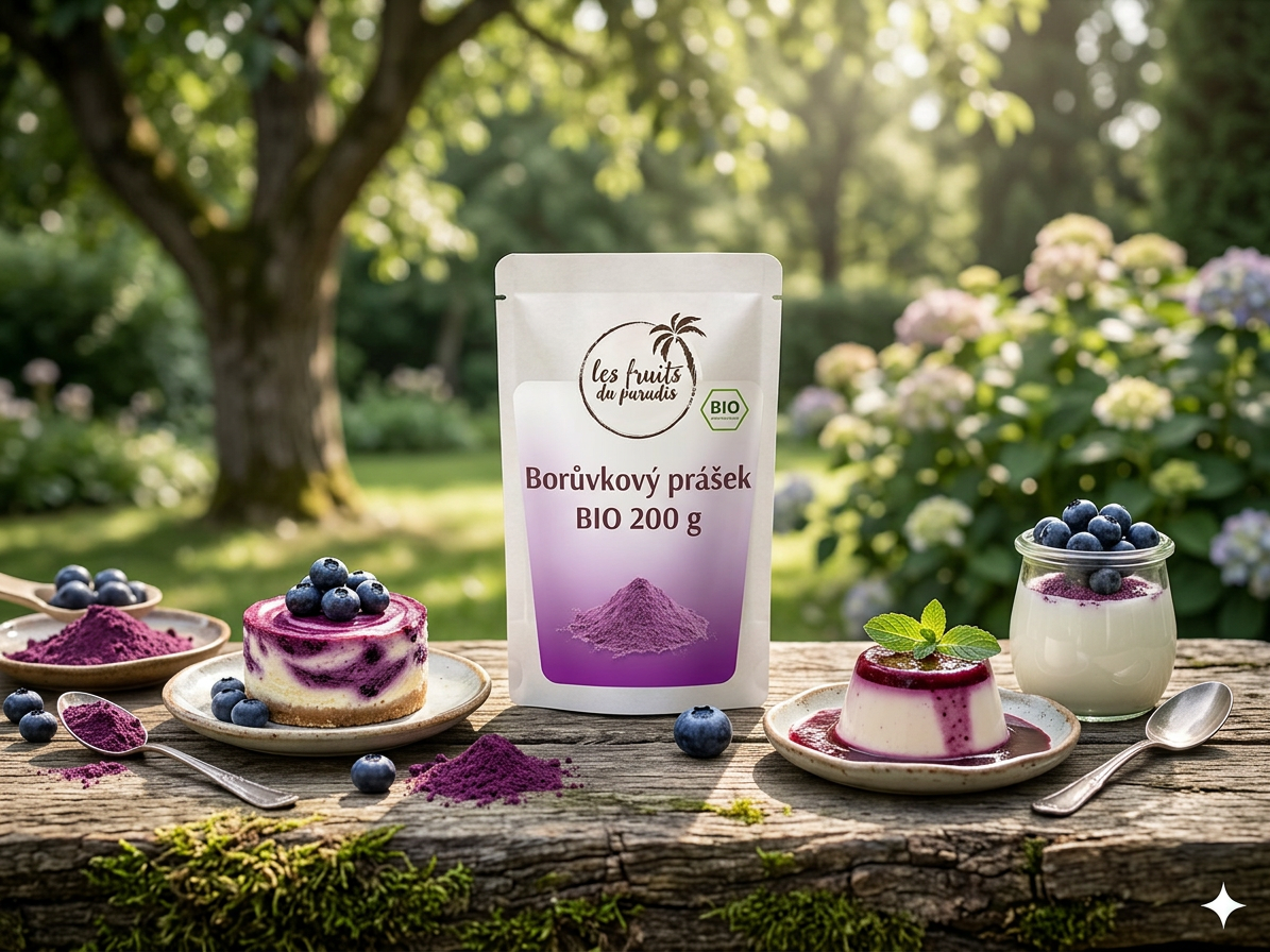 Borůvkový prášek BIO 200 g LES FRUITS DU PARADIS