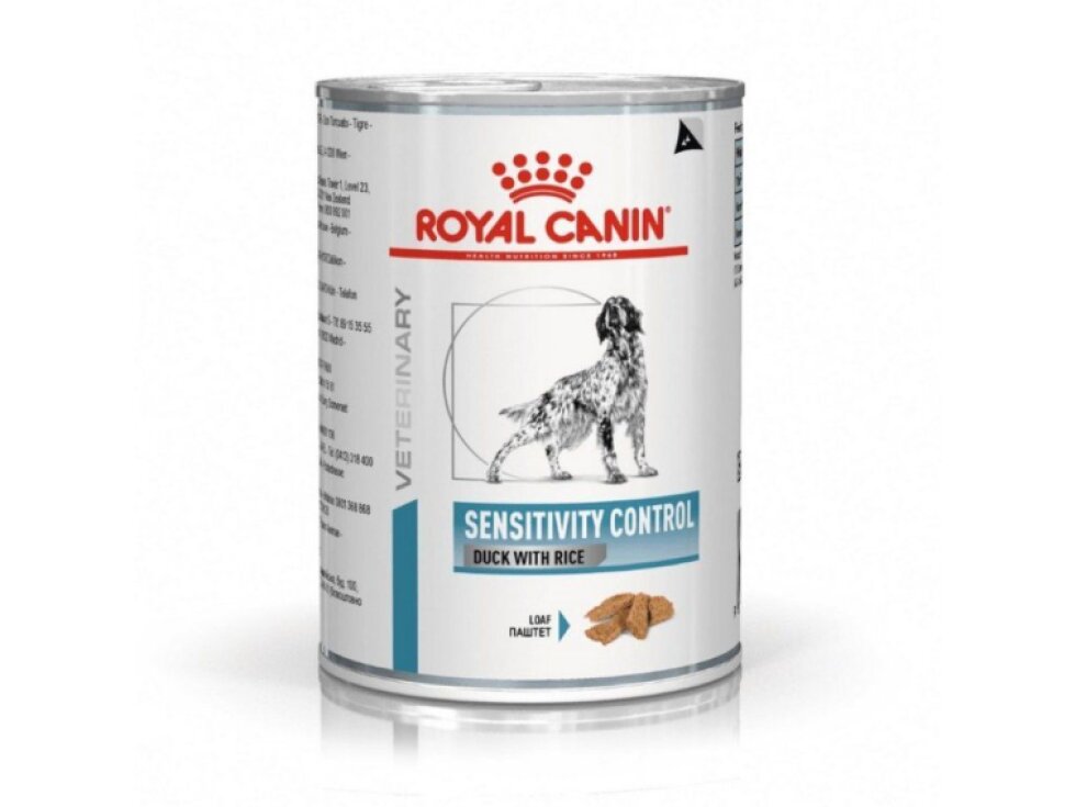 Royal Canin VHN dog sensitivity control duck konzerva pre psy 410g