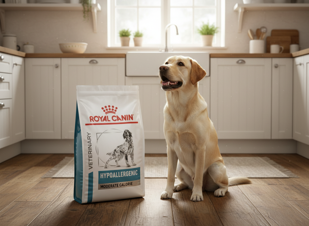 Royal Canin VHN Hypoallergenic Moderate Calorie granule pre psy 14 kg