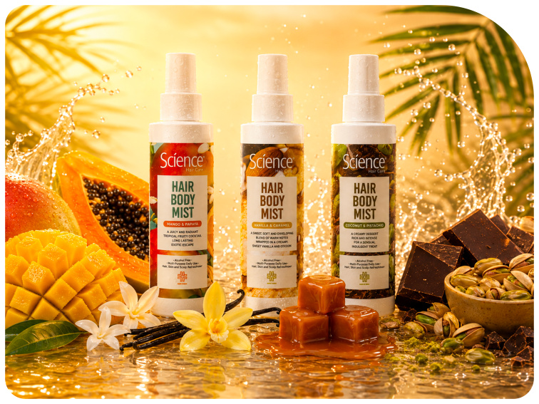 Science Hair & Body Mist čokoláda a pistácie