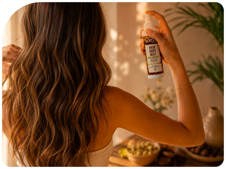 SCIENCE Hair & Body Mist vanilka a karamel