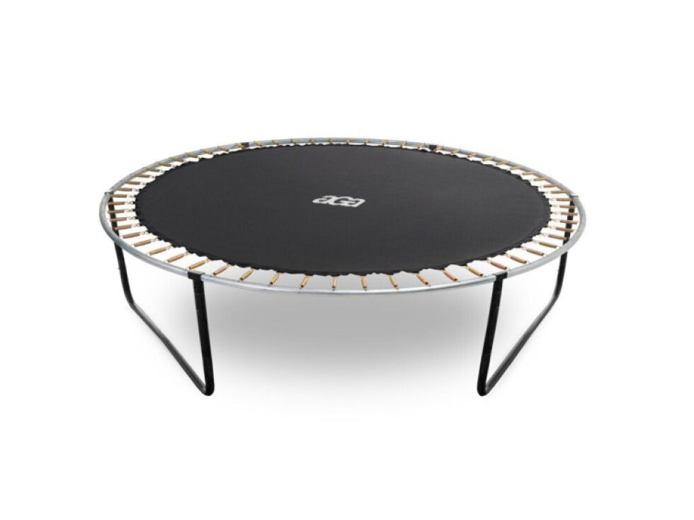 Trampolína 250 cm, černá, s ochrannou sítí a žebříkem