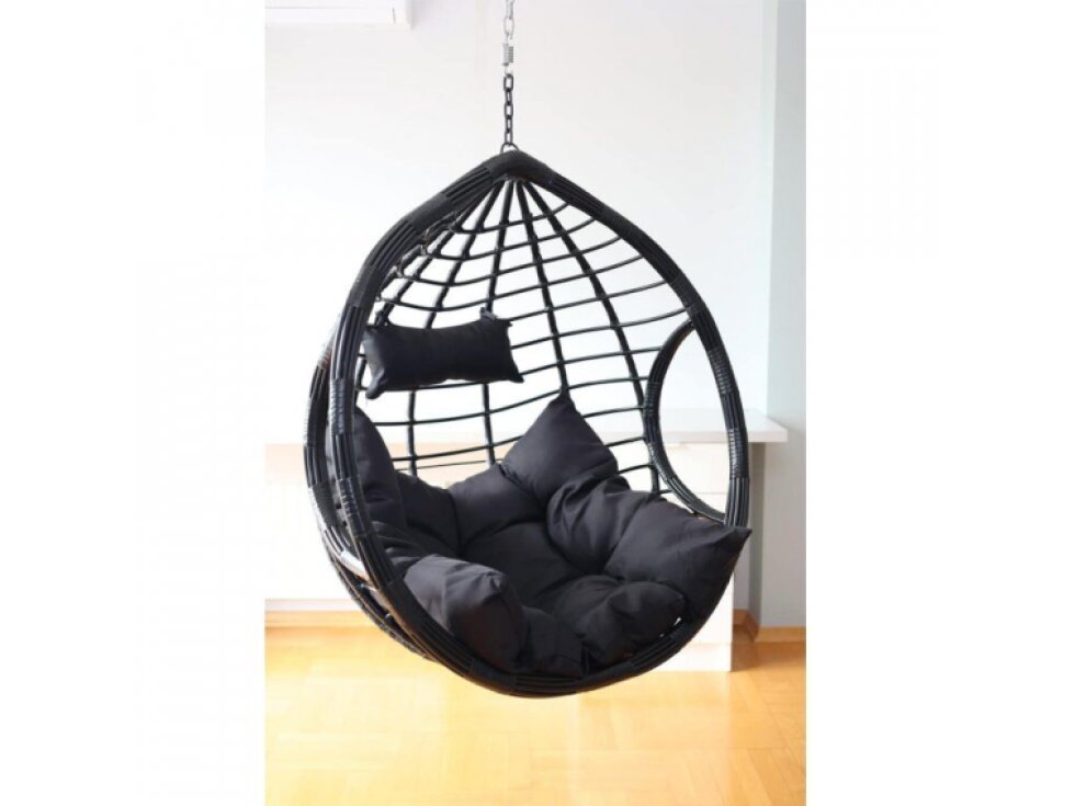 Závěsný koš Dominikana BLACK (bez kovové kostrukce bez podstavce)