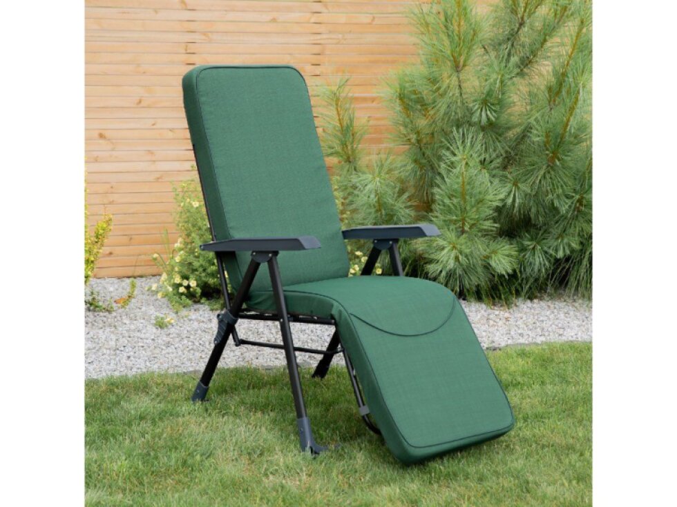 Polohovací zahradní křeslo s podnožkou Modena Plus Square Black Edition H024-32PB PATIO