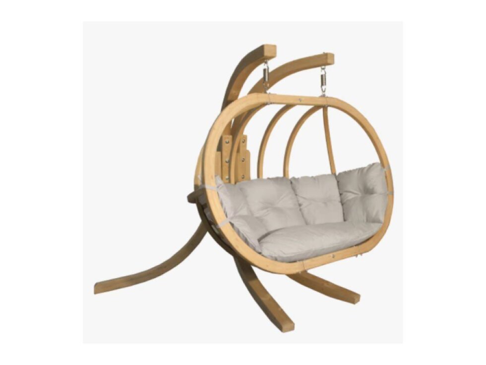 Závěsné křeslo Swing Pod Cream XL se stojanem CZILLO