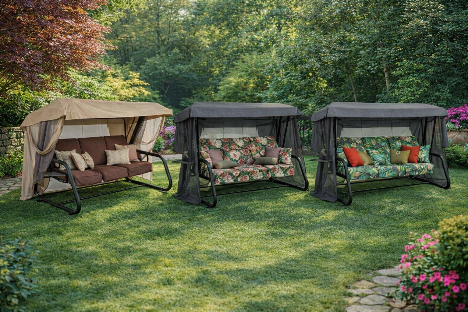 Zahradní houpačky Venezia Lux a Rimini