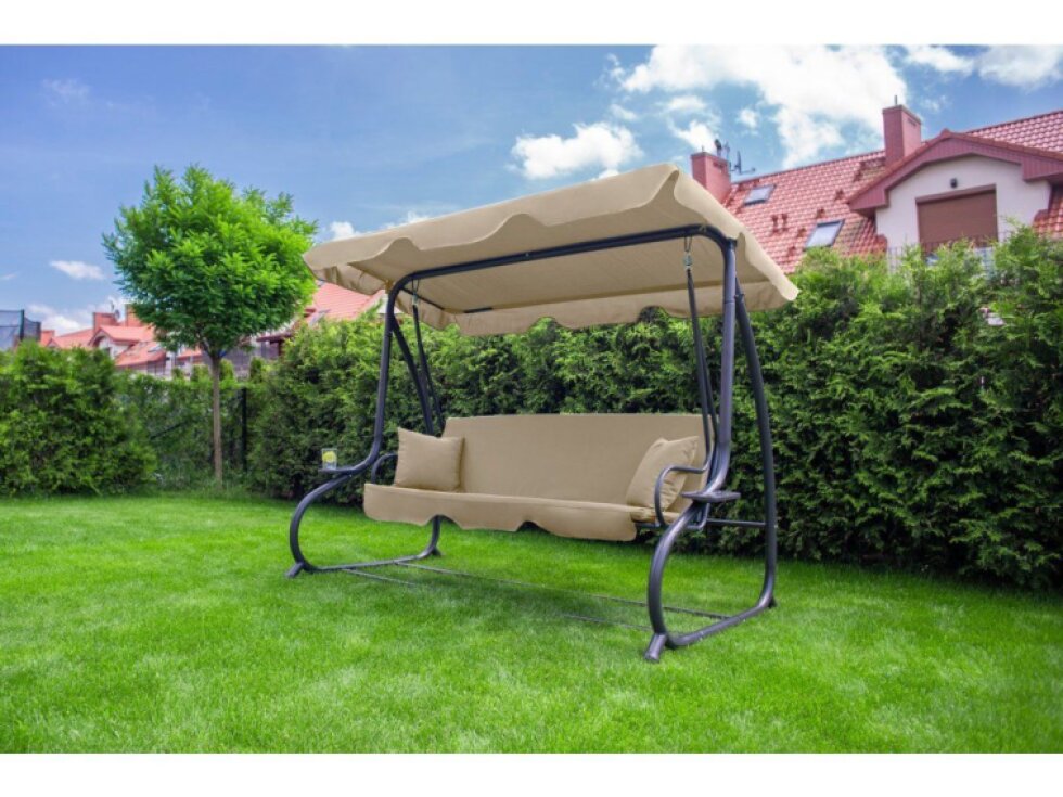 Tomido Zahradní houpačka COMFORT LUX béžová