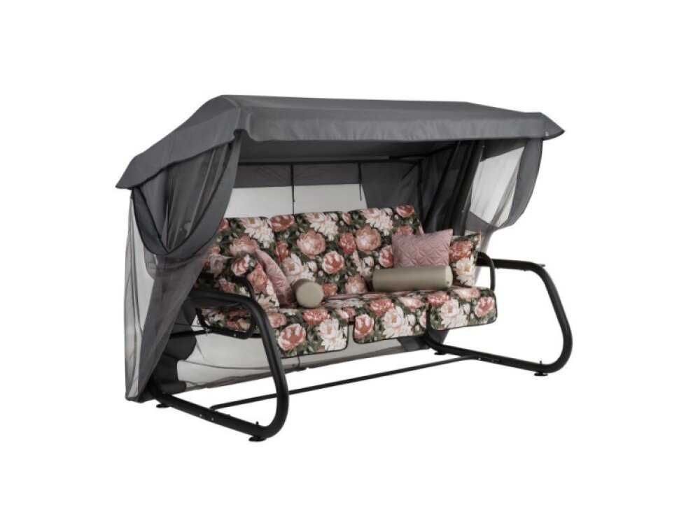 Zahradní houpačka Venezia Lux s moskytiérou, polštářky a bočními stolky A101-23PB PATIO