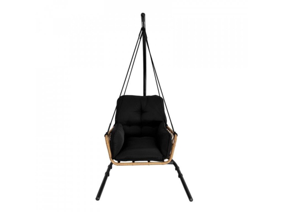 Zahradní houpací závěsné křeslo Venezia černé