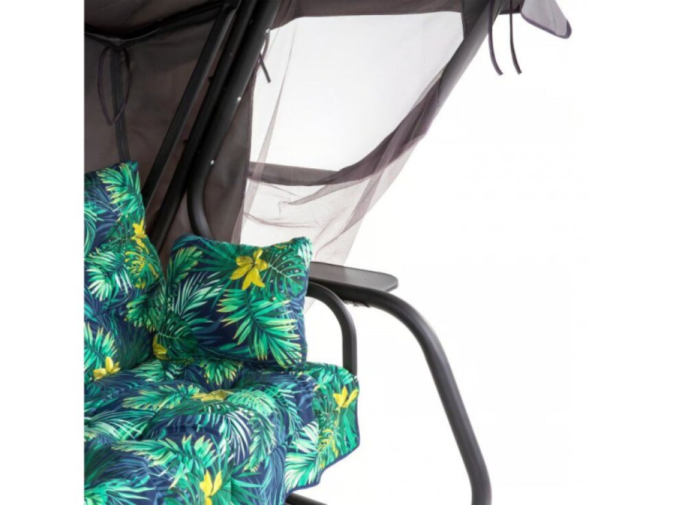 Zahradní houpačka Ravenna Lux Black Edition s moskytiérou G051-02IB PATIO