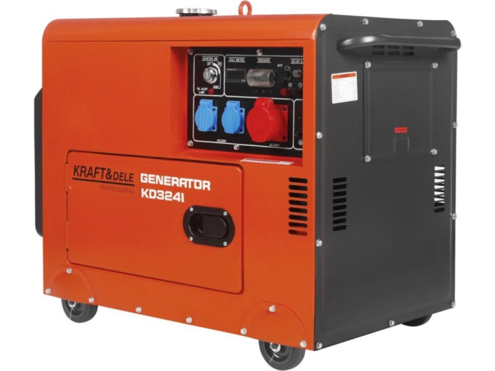 Elektrocentrála dieselová 230V, 400V, 7 kW s ATS KD3241