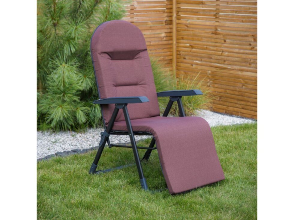 Polohovací zahradní křeslo s podnožkou Galaxy Plus Black Edition H047-04PB PATIO