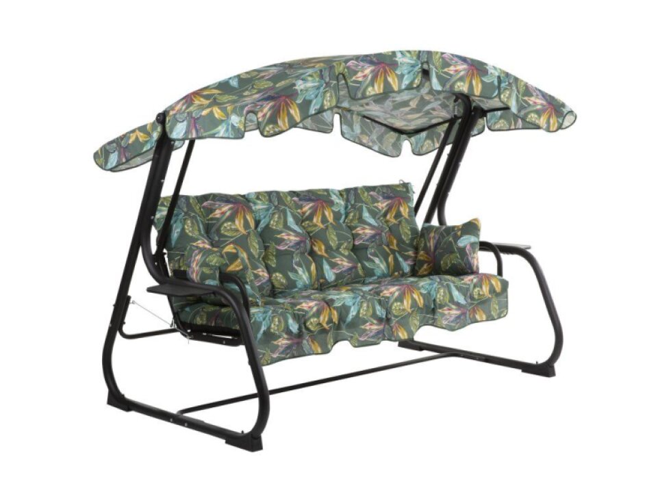 Zahradní houpačka Ravenna Black Editon s bočními stolky G058-02PB PATIO