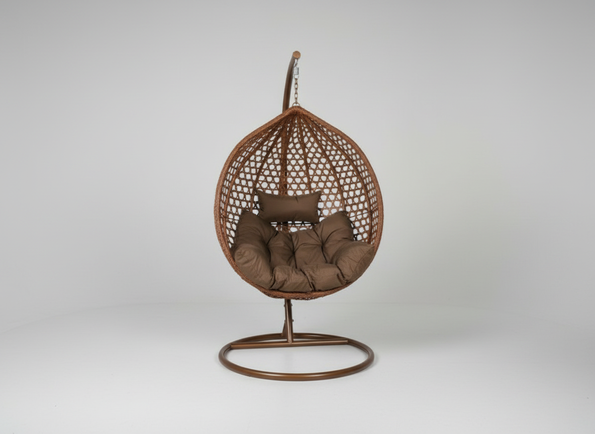 Zahradní houpací závěsné křeslo TROPICAL BROWN