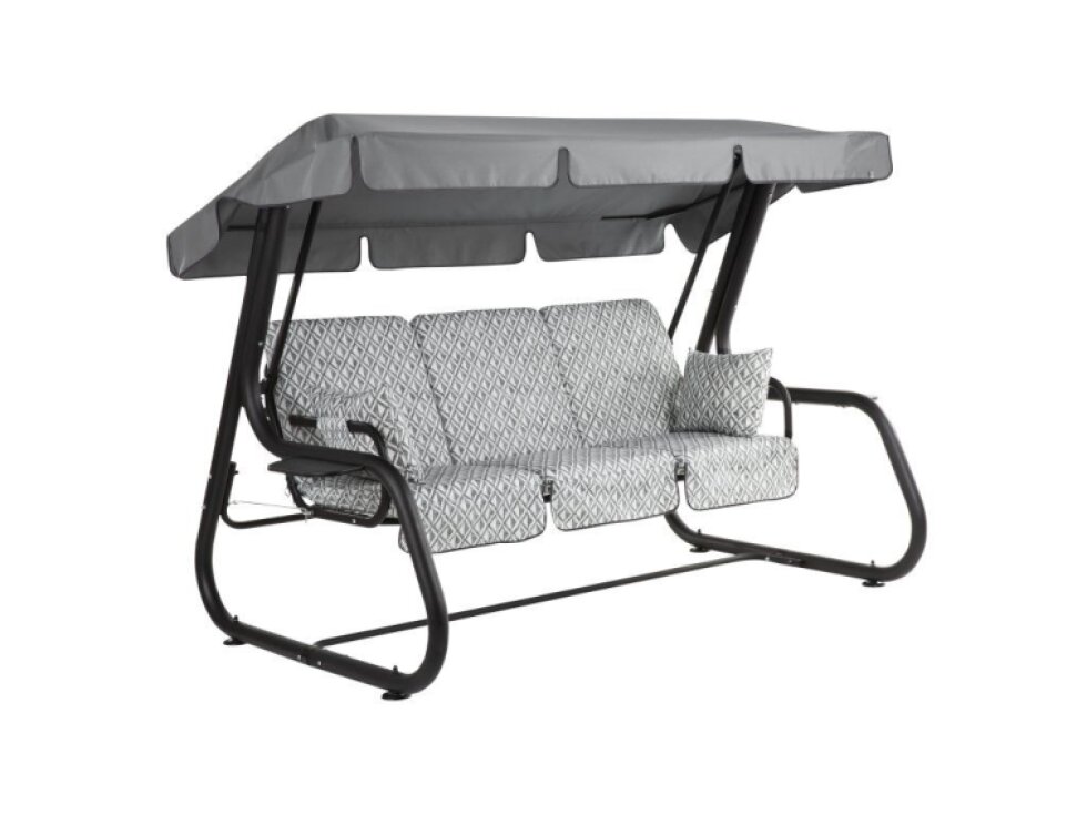 Zahradní houpačka Rimini Black Edition s bočními stolky H039-06PB PATIO