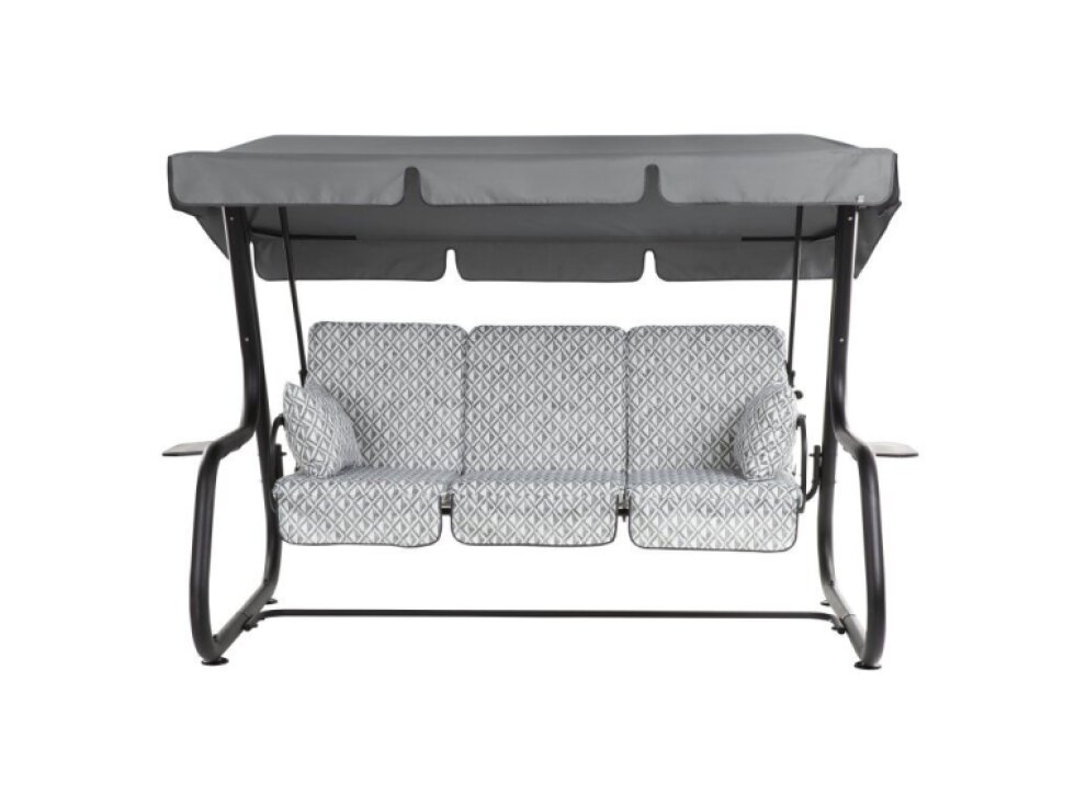 Zahradní houpačka Rimini Black Edition s bočními stolky H039-06PB PATIO