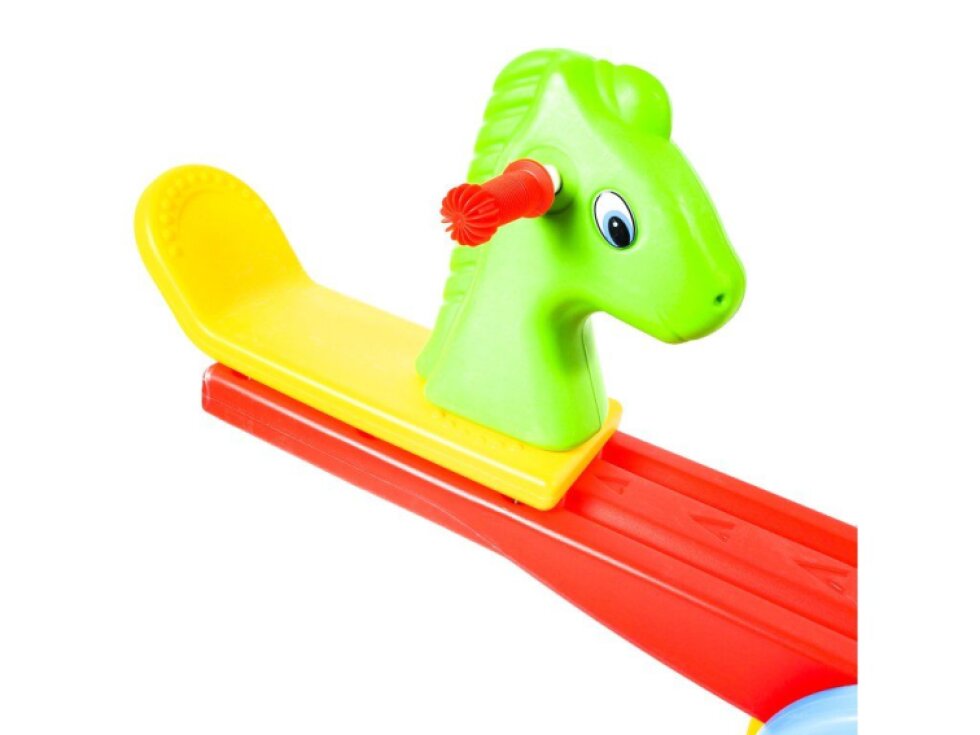 Aga4Kids Dětská houpačka Koník, stabilní, nosnost 25 kg, dvoumístná, plastová