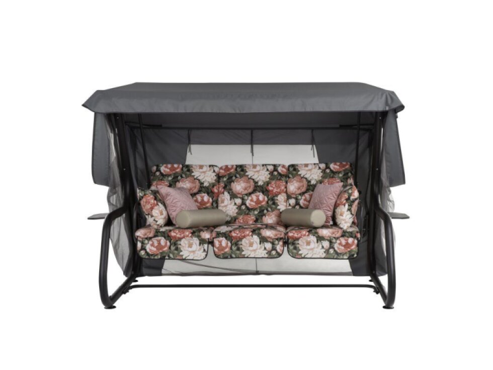 Zahradní houpačka Venezia Lux s moskytiérou, polštářky a bočními stolky A101-23PB PATIO