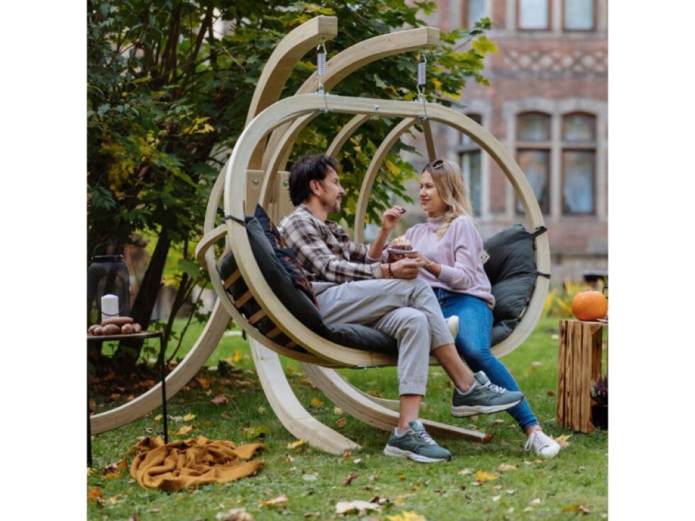 Závěsné křeslo Swing Pod Grafit XL se stojanem CZILLO