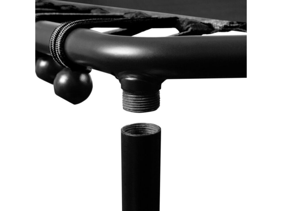 Aga Fitness trampolína, s madlem, pro interiér, průměr 130 cm, černá, nosnost 120 kg