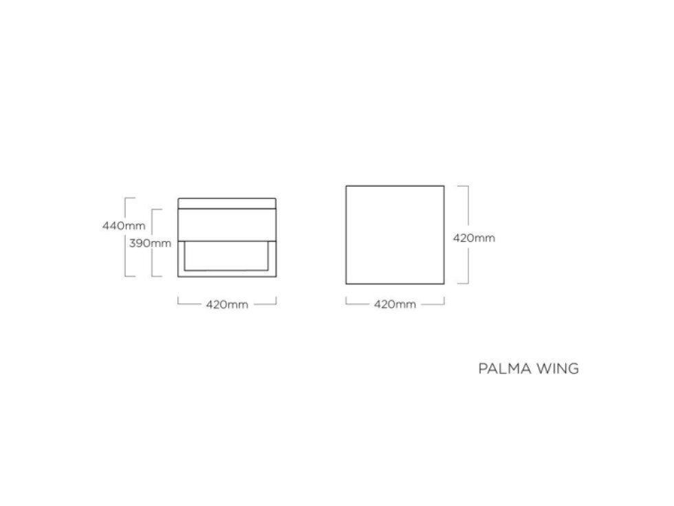 Malá podnožka / taburet z technorattanu Palma Ash-Antracit 42 x 42 cm KETTLER 0103403-5500