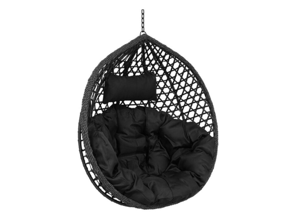 Závěsný koš Martina černý (bez kovové konstrukce a podstavce)