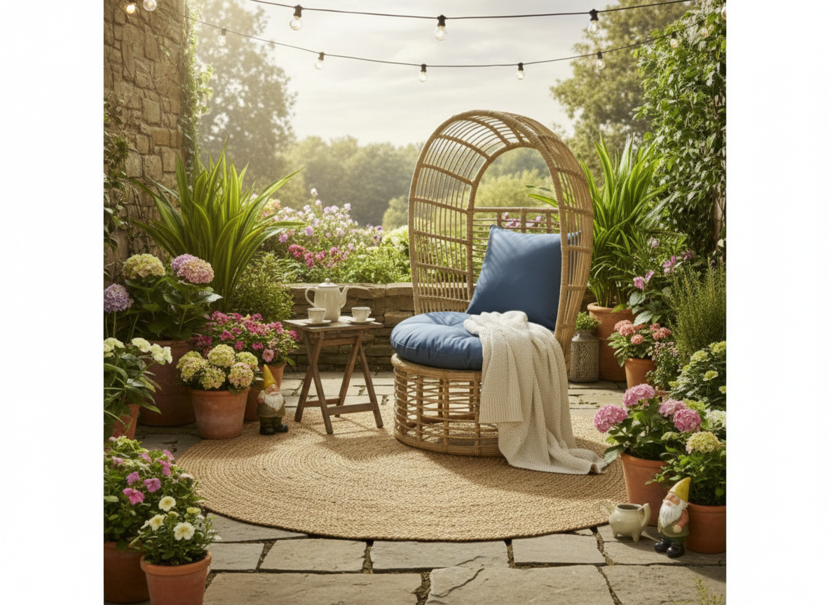 Křeslo z technorattanu Emmanuel Beige PATIO