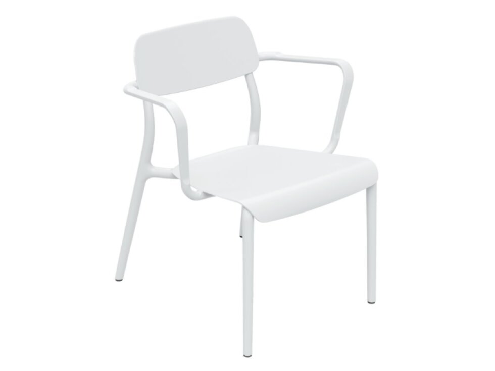 Plastové zahradní křeslo Rimo White FERNE