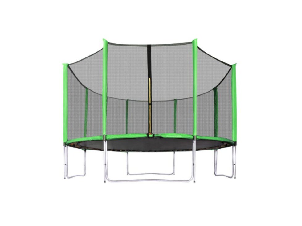 Trampolína SPORT PRO, 366 cm, světle zelená, s ochrannou sítí a žebříkem