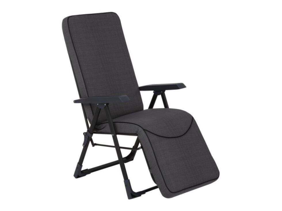 Polohovací zahradní křeslo s podnožkou Modena Plus Square Black Edition H024-07PB PATIO