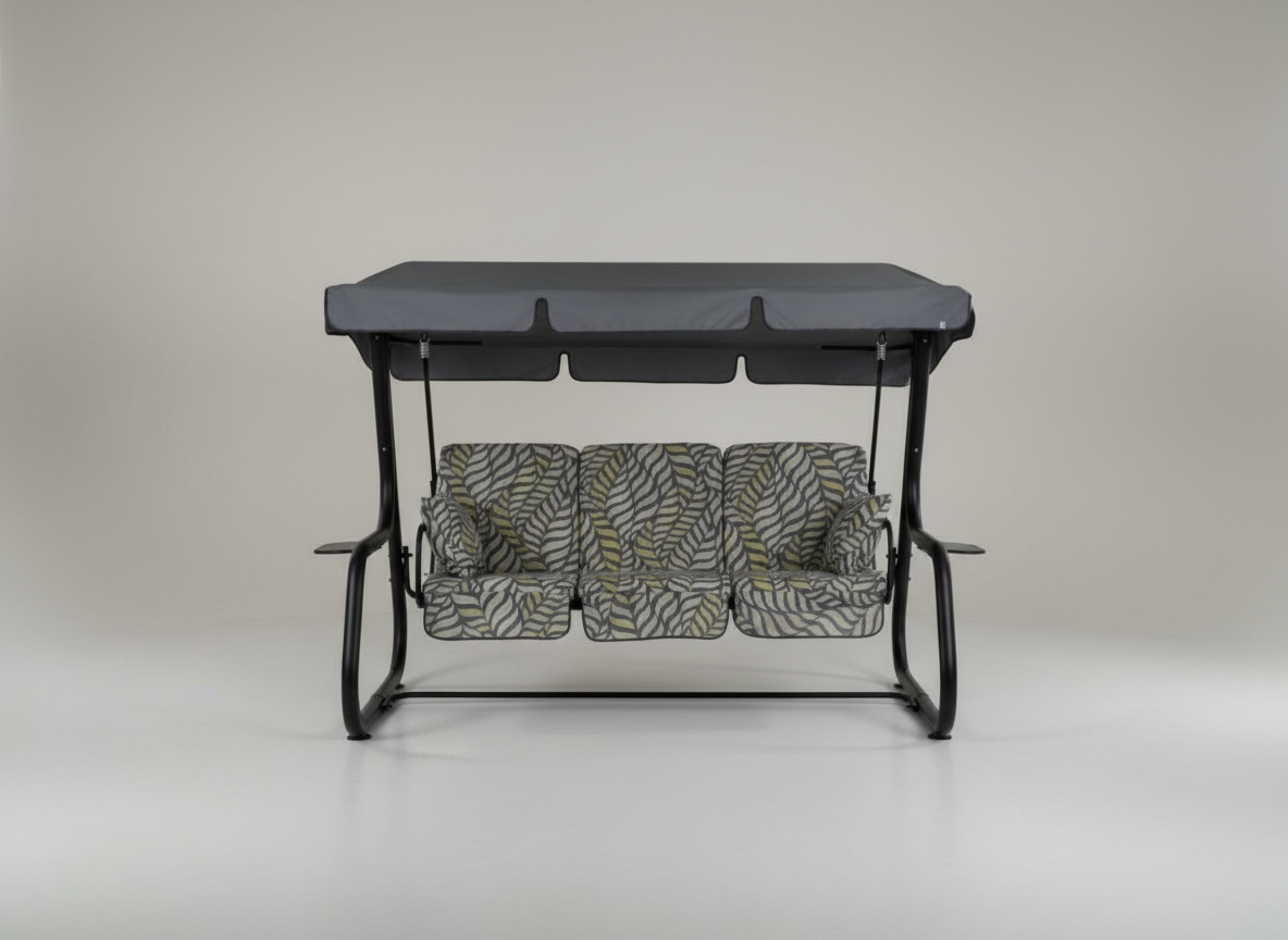 Zahradní houpačka Rimini Black Edition s bočními stolky G050-06PB PATIO