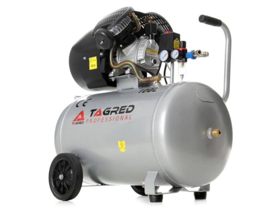 Olejový kompresor 100l, 230V, TAGRED TA361 + separátor