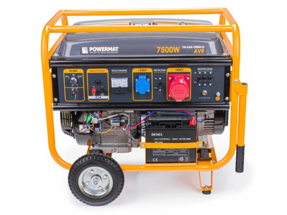 Elektrocentrála 7500W 230V 400V AVR PM-AGR-7500M-EL