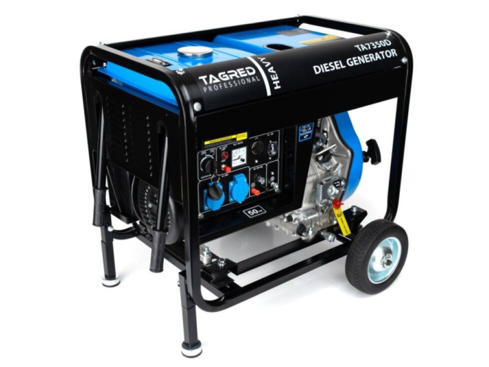 Elektrocentrála TAGRED s dieselovým motorem 7350W 10HP, JEDNOFÁZOVÁ, TA7350D