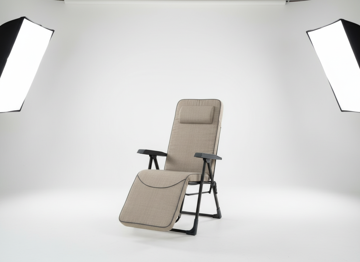 Polohovací zahradní křeslo s podnožkou Modena Plus Square Black Edition H024-04IB PATIO