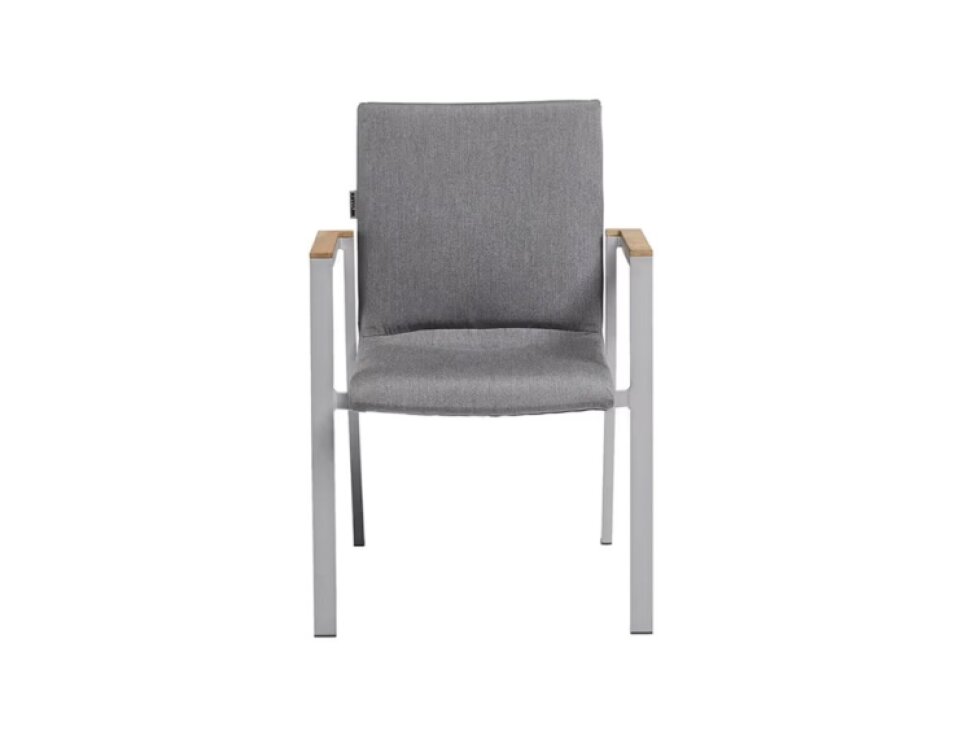 Zahradní hliníková židle Rasmus Silver Teak KETTLER 0106502-7110