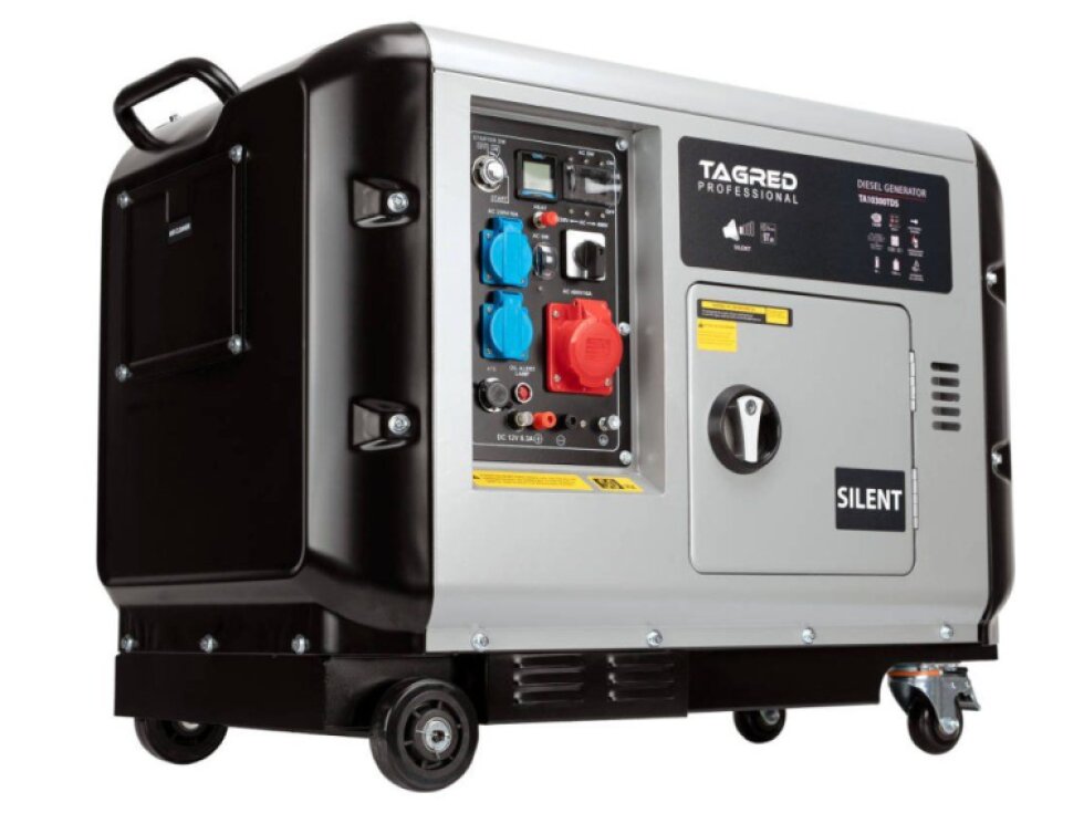 Naftový Generátor proudu elektrocentrála AVR 10300W 230/400V + KOLEČKA TA10300TDS