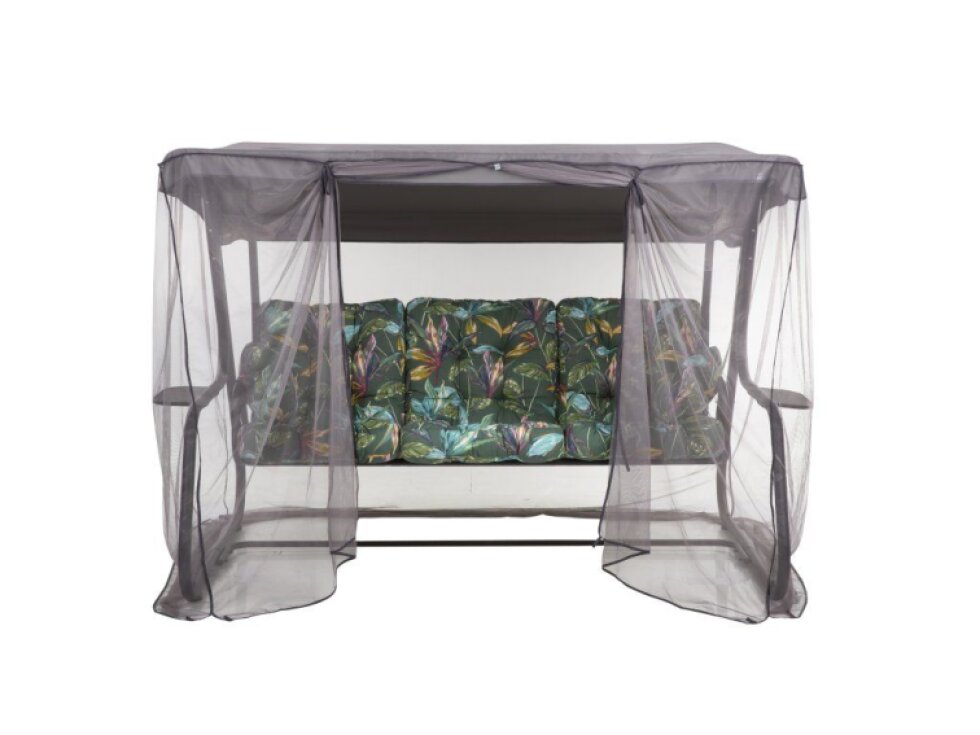Zahradní houpačka s moskytiérou a s bočními stolky Celebes Plus Black Edition G058-02PB PATIO